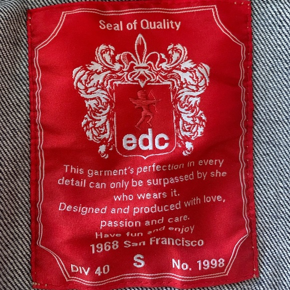 EDC (Espirit) cropped denim jacket - Picture 13 of 15